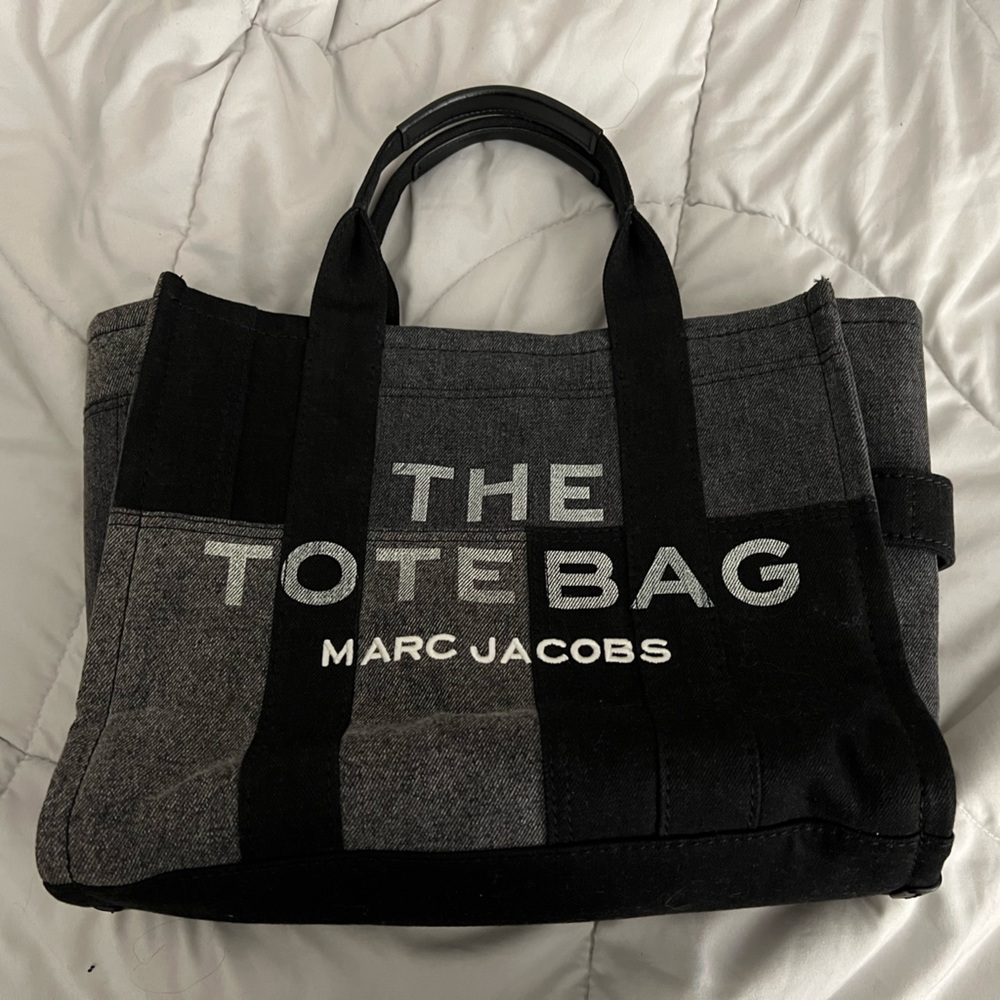 black denim marc jacobs tote